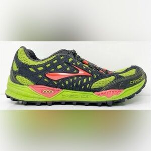 Brooks Cascadia 7 Women’s 7 Trail Running Shoes Green Pink Gorpcore Outdoor